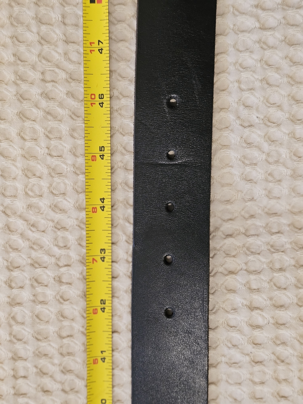 Vintage Handmade Black And Silver Concho Belt Unisex - Picture 12 of 12